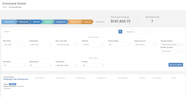Build product interface